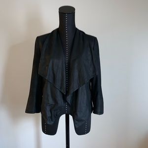 ALICE + OLIVIA Leather Blazer